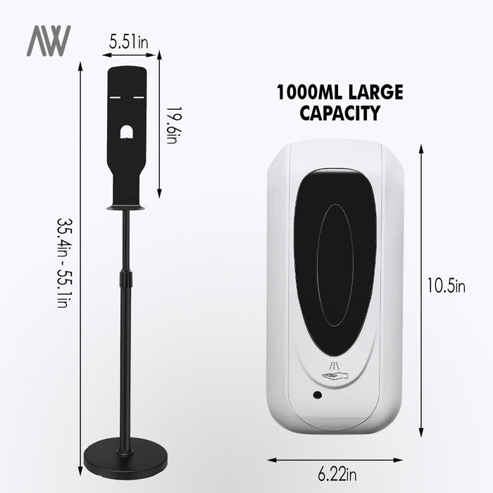 Sanitizer Dispenser + Stand - WHOLESALE PRICING | AWD Protective Gear
