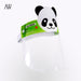 face shield, kids face shield, animal face shield, kids protection, washable face shield for kids