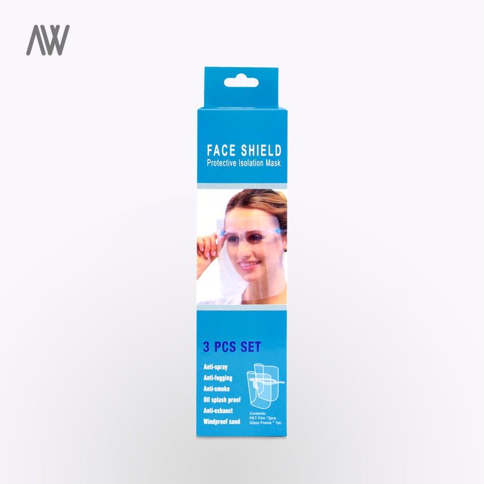 Face Shield - Protective Eyeglasses 3pcs - WHOLESALE PRICING | AWD Protective Gear