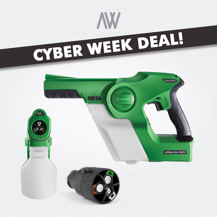 Victory Electrostatic Sprayer + 4 Gallons Disinfectant Solution BUNDLE | AWD Protective Gear